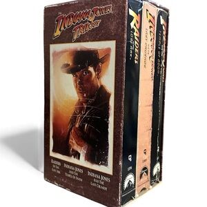 Indiana Jones VHS Trilogy Box Set Harrison Ford 1989
